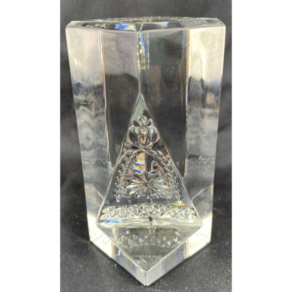 Waterford Crystal Times Square 2001 Paperweight Sculpture 4.5" Tall - Picture 5 of 9